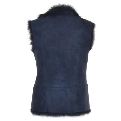 Elm Of Burford Toscana Lambskin Gilet Ombre-Blue back KB-42-OMB
