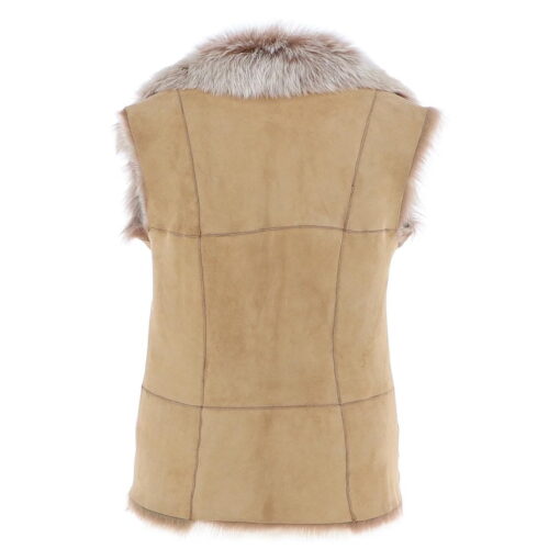 Elm Of Burford Toscana Lambskin Gilet Camel back KB-42-CAM