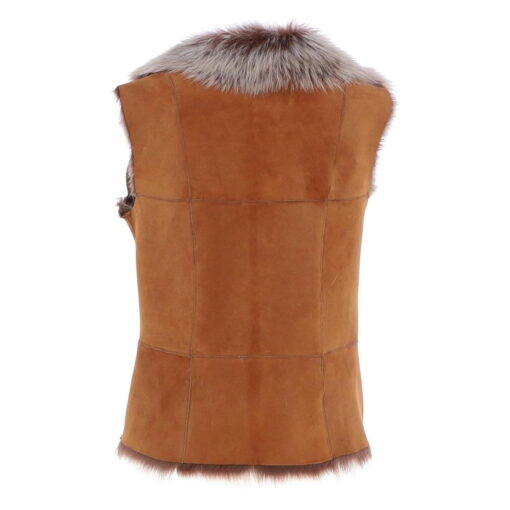 Elm Of Burford Toscana Lambskin Gilet Whiskey back KB-42-WHI