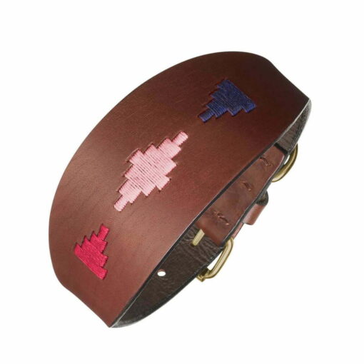 Pampeano Polo Lurcher Dog Collar petalo