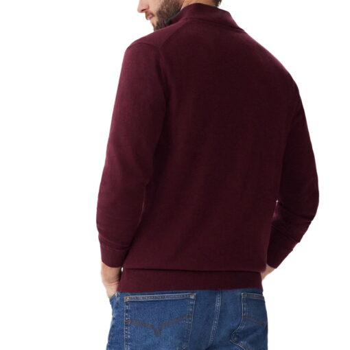 R M Williams Ernest Sweater Burgundy