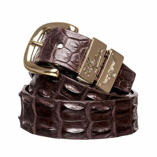 RM WILLIAMS Saltwater Crocodile Belt chestnut