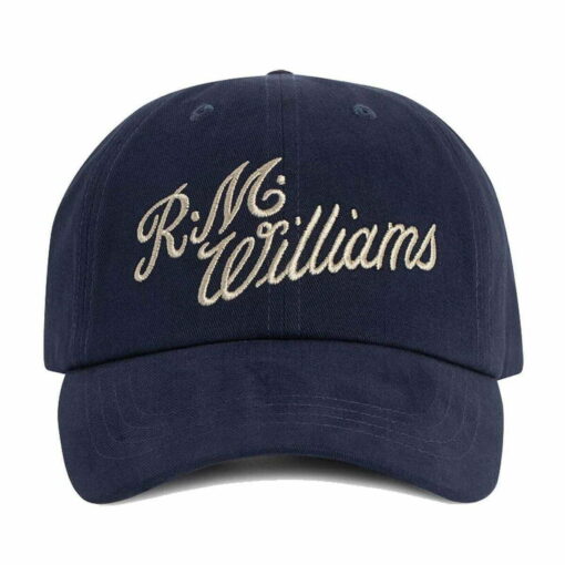 R M Williams Script Cap in Navy & Bone ACX90WIXT0200