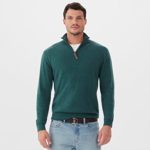 RM Williams Ernest Sweater forest green