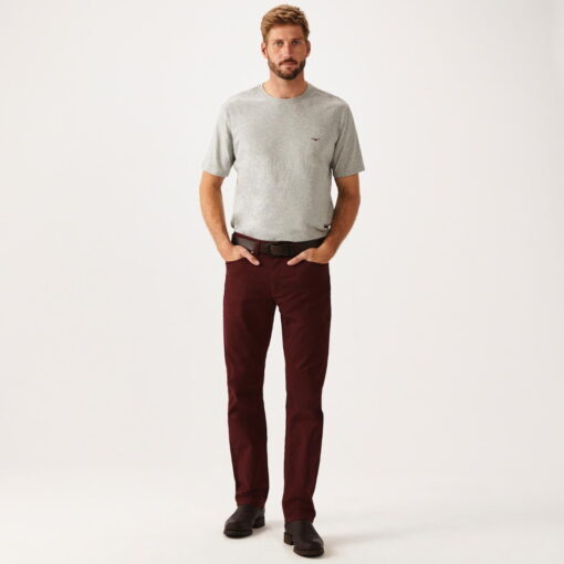 RM Williams Ramco Seasonal Drill Jeans maroon