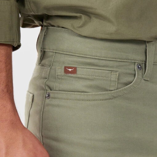 RM Williams Ramco Seasonal Drill Jeans olive