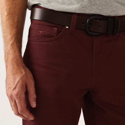 RM Williams Ramco Seasonal Drill Jeans maroon