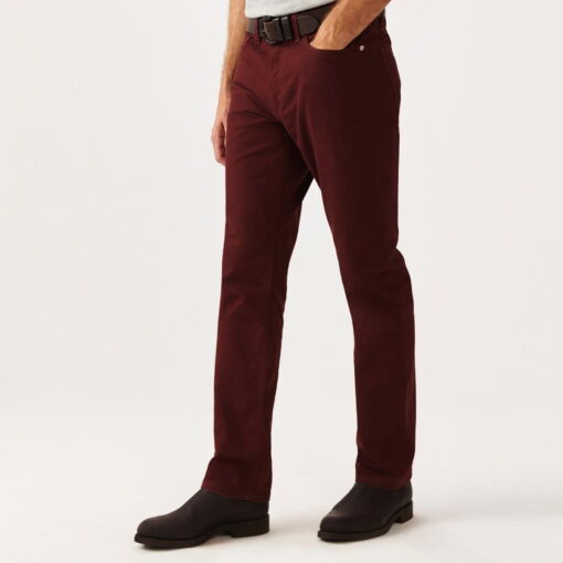 RM Williams Ramco Seasonal Drill Jeans maroon