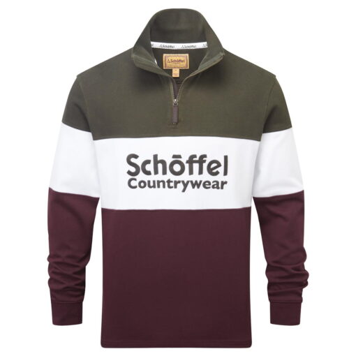 Schoffel Exeter Heritage ¼ Zip stone wine