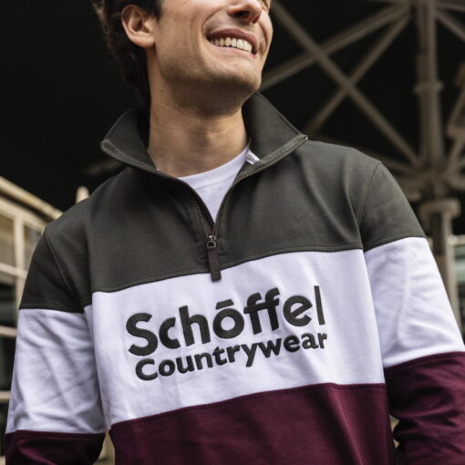 Schoffel Exeter Heritage ¼ Zip stone wine