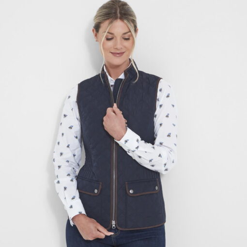 Schoffel Ladies Quilted Gilet in midnight