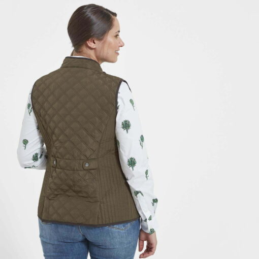 Schoffel Ladies Quilted Gilet in olive