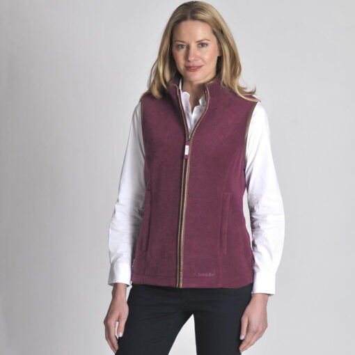Schoffel Lyndon Fleece Gilet Plum