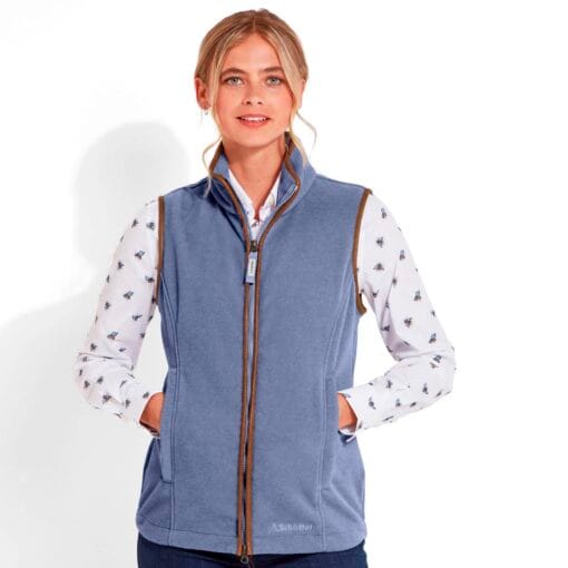 Schoffel Lyndon Fleece Gilet Stone Blue
