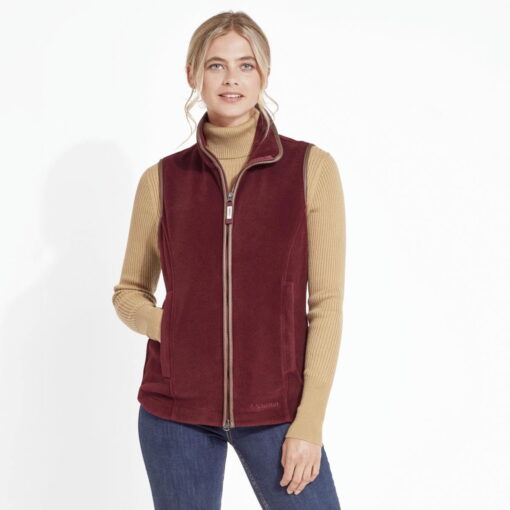 Schoffel Lyndon Fleece Gilet claret