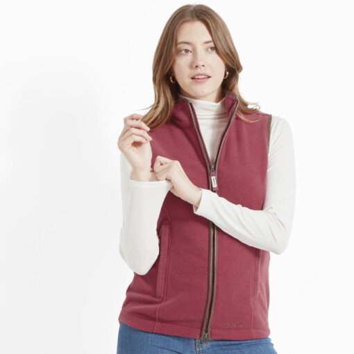 Schoffel Lyndon Fleece Gilet pomegranate