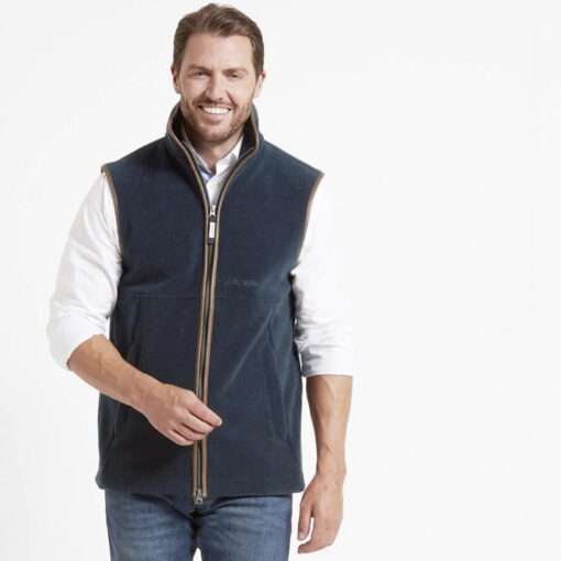 Schoffel Oakham Fleece Gilet in Petrol Blue