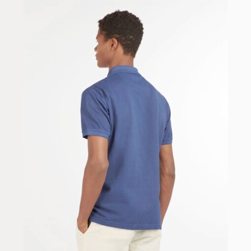 Barbour Washed Sports Polo Shirt in Marine Blue