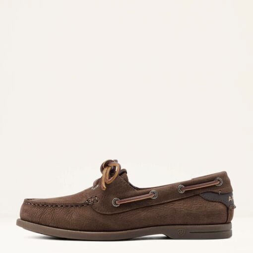Ariat Ladies Antigua Boat Shoes chocolate brown