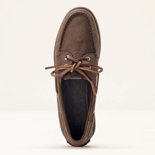 Ariat Ladies Antigua Boat Shoes chocolate brown