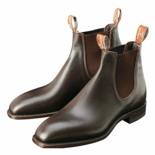 R M Williams Kangaroo Comfort Craftsman Boots in Chestnut B543K41F