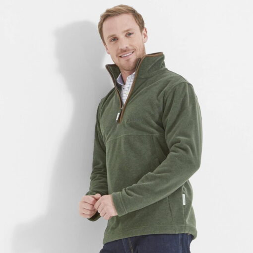 Schoffel Berkeley ¼ Zip Fleece cedar green