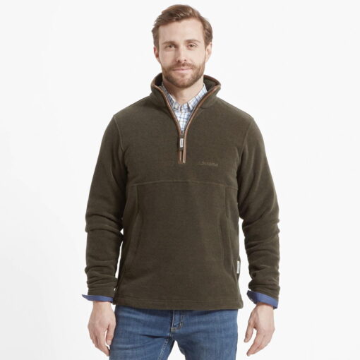 Schoffel Berkeley ¼ Zip Fleece dark olive