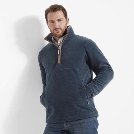 Schoffel Berkeley ¼ Zip Fleece petrol blue