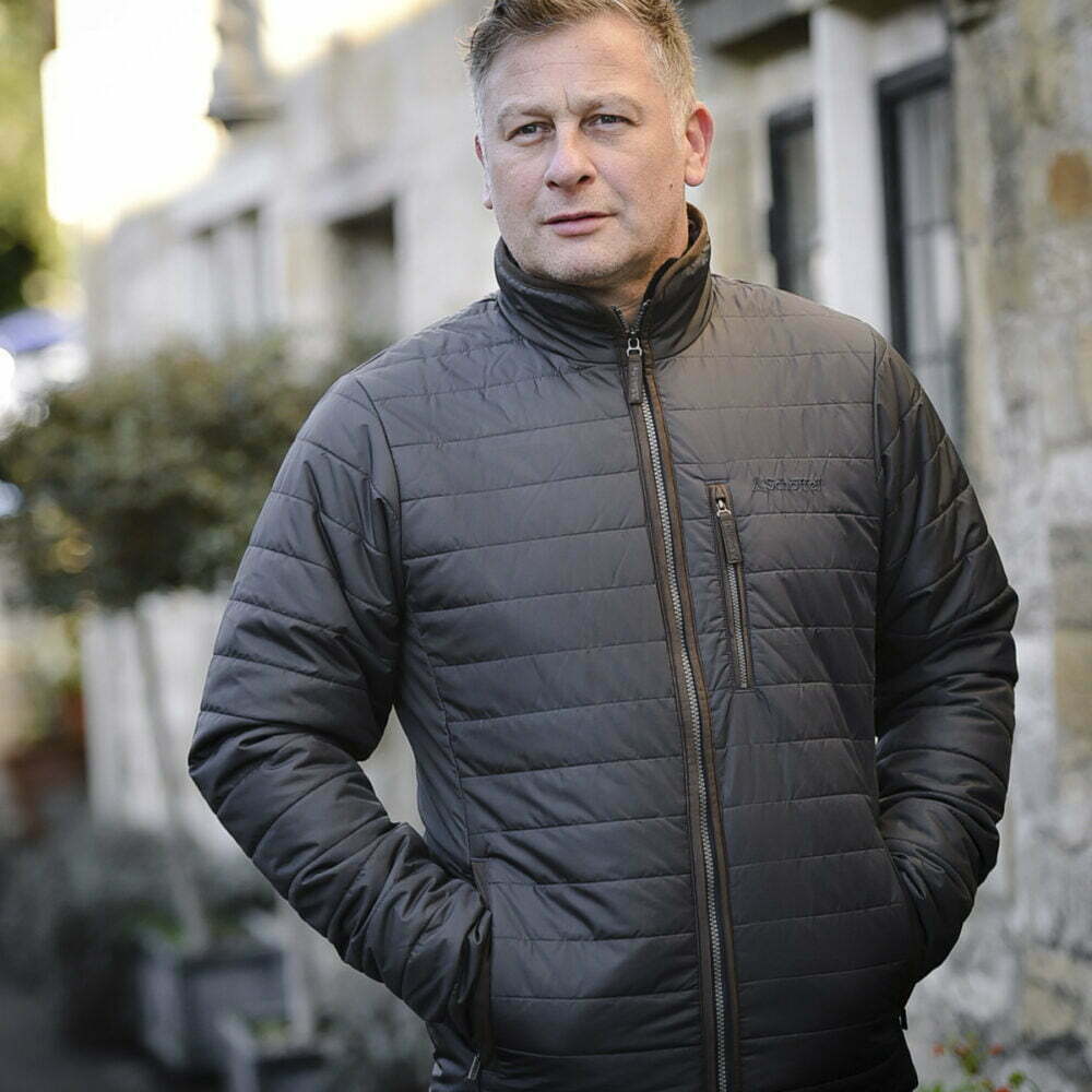Schoffel Carron Jacket in Charcoal -Front