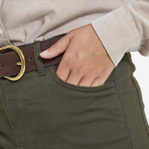 Schoffel poppy jeans in loden green