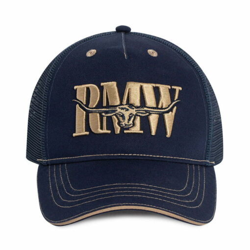 R M Williams Cremorne Cap in Navy-Brindle ACB9OCB2K02