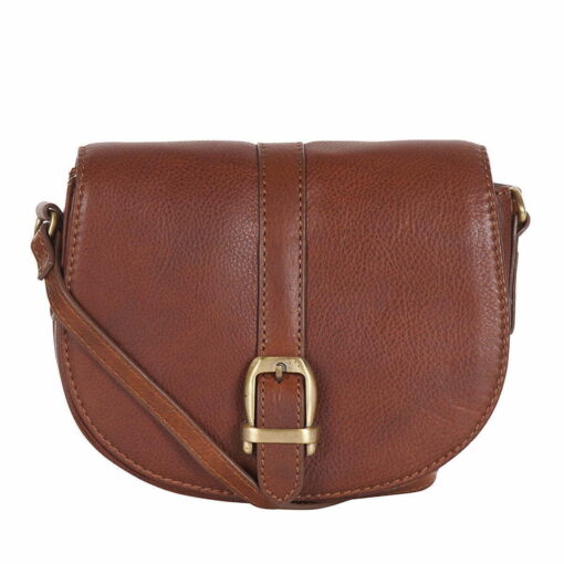 Barbour Laire Leather Saddle Bag in Brown LBA0349BR111