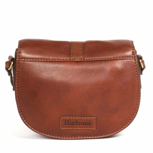 Barbour Laire Leather Saddle Bag in Brown back LBA0349BR111