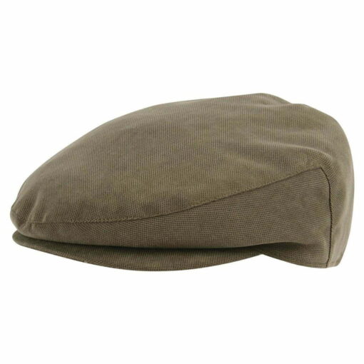 Barbour Waterproof Beaufort Flat Cap in Dark Olive MHA0757OL71
