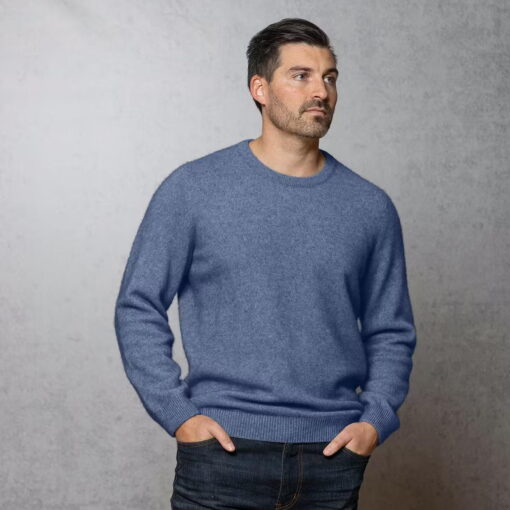 Noble Wilde Cambridge Crew Neck Jumper in Bahama NW1001181