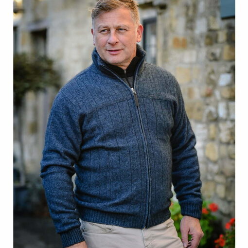 Noble Wilde Lancaster II Full Zip Jumper neptune