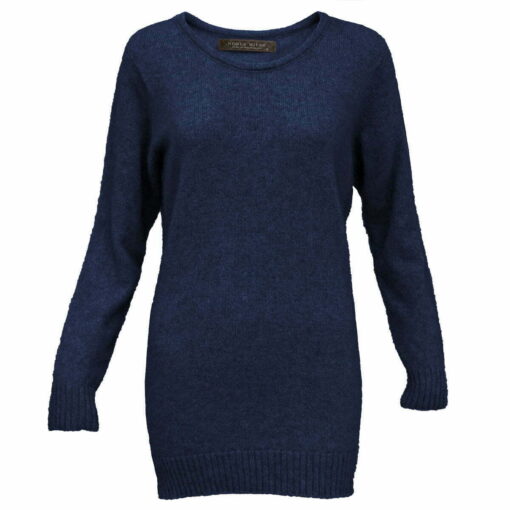 Noble Wilde Longline Crew Jumper maritime