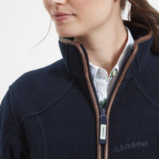 Schoffel Burley Fleece Jacket in navy
