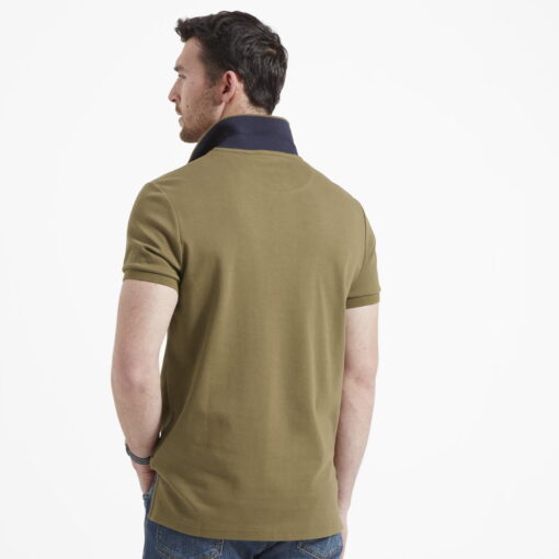 Schoffel St Ives Jersey Polo Shirt Dark Khaki Green