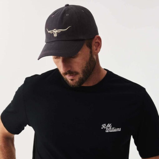 R M Williams Steershead Logo Cap Navy Lifestyle Male HC36045