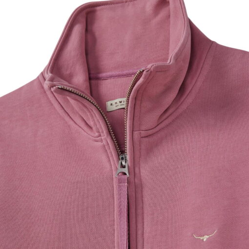 RM Williams Trickett Zip Neck Sweatshirt in pink