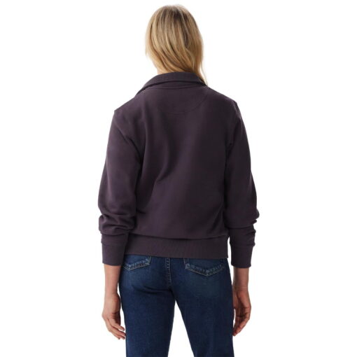 RM Williams Trickett Zip Neck Sweatshirt in charcoal