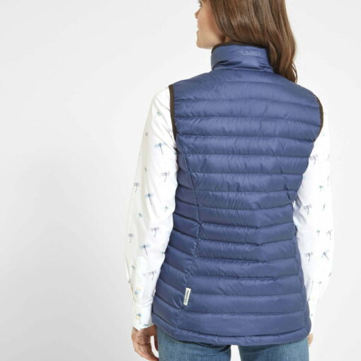 Schöffel Launde Down Gilet Stone Blue - Back