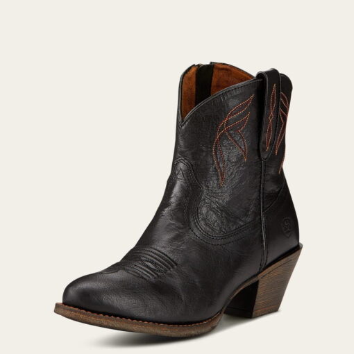 Ariat Ladies Darlin Western Boots in Old Black front 10017325