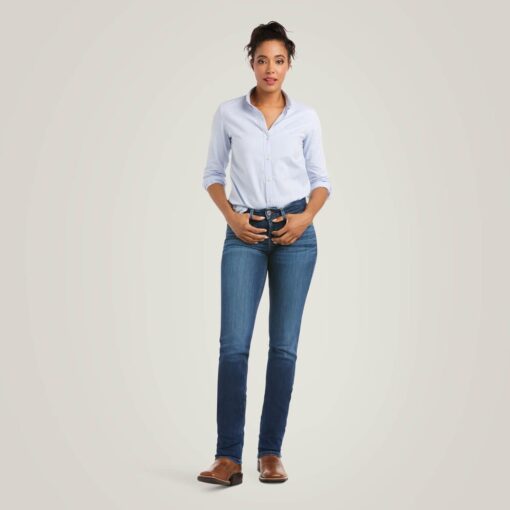 Ariat Womens R.E.A.L. Perfect Rise Abby Straight Leg Jeans in Mackenzie 10036814