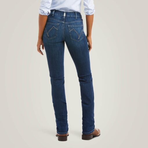 Ariat R.E.A.L. Perfect Rise Abby Straight Leg Jeans in Mackenzie back 10036814