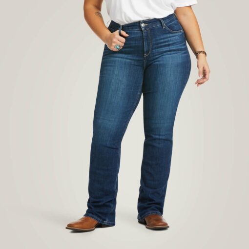 Ariat R.E.A.L. Perfect Rise Abby Straight Leg Jeans in Mackenzie front1 10036814