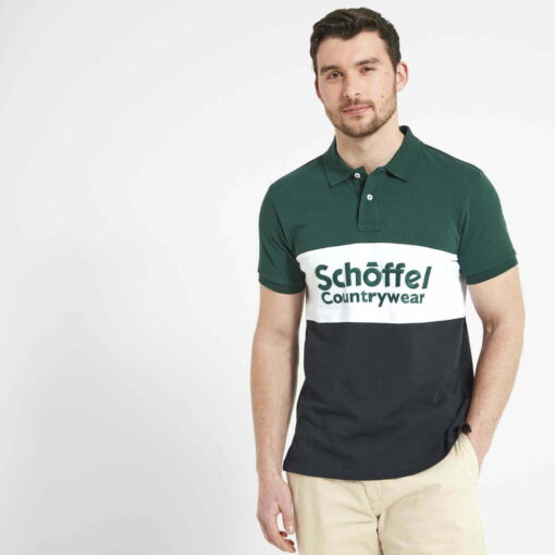 Schoffel Exeter Heritage Polo Shirt in Navy