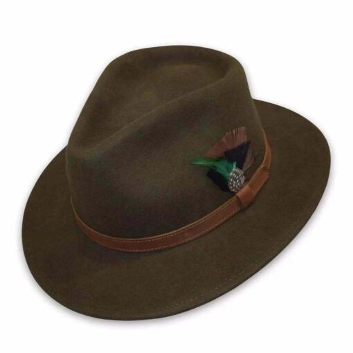 PJ Powell-Indiana Felt Hat olive
