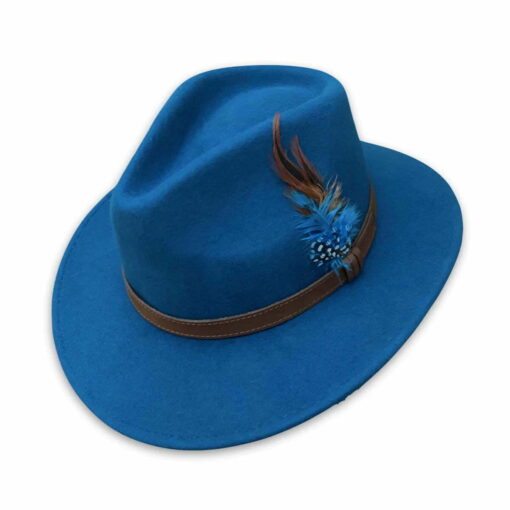 PJ Powell Indiana Felt Hat Teal
